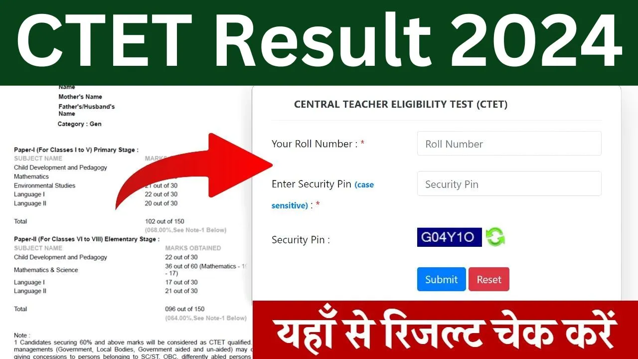 CTET Result 2024