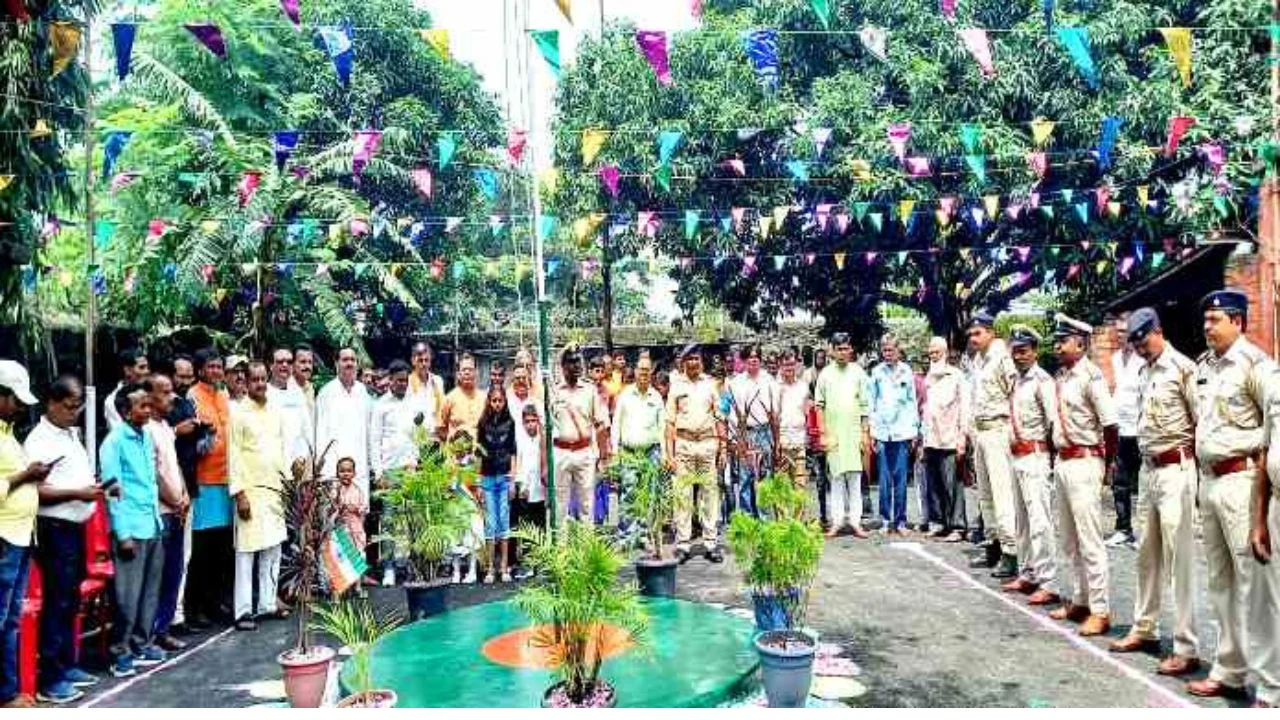 78th Independence Day celebration organized in Bhadaninagar OP campus