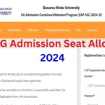 BHU UG Admission Seat Allotment 2024