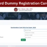 Bihar Board Dummy Registration Card 2025-26