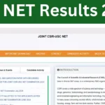 CSIR NET Result 2024