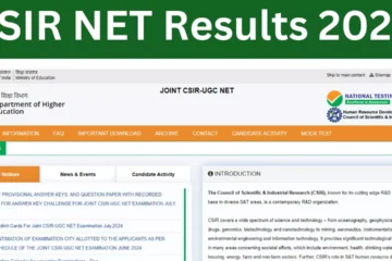 CSIR NET Result 2024