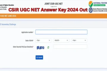 CSIR UGC NET Answer Key 2024 Out