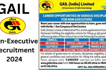 GAIL Non-Executive Recruitment 2024