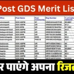 India Post GDS Merit List 2024