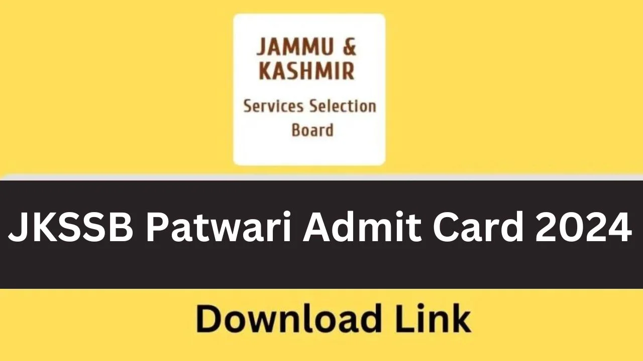 JKSSB Patwari Admit Card 2024