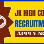 Jammu & Kashmir High Court Recruitment 2024