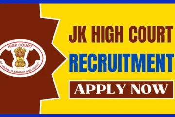 Jammu & Kashmir High Court Recruitment 2024