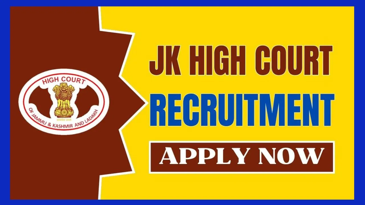 Jammu & Kashmir High Court Recruitment 2024