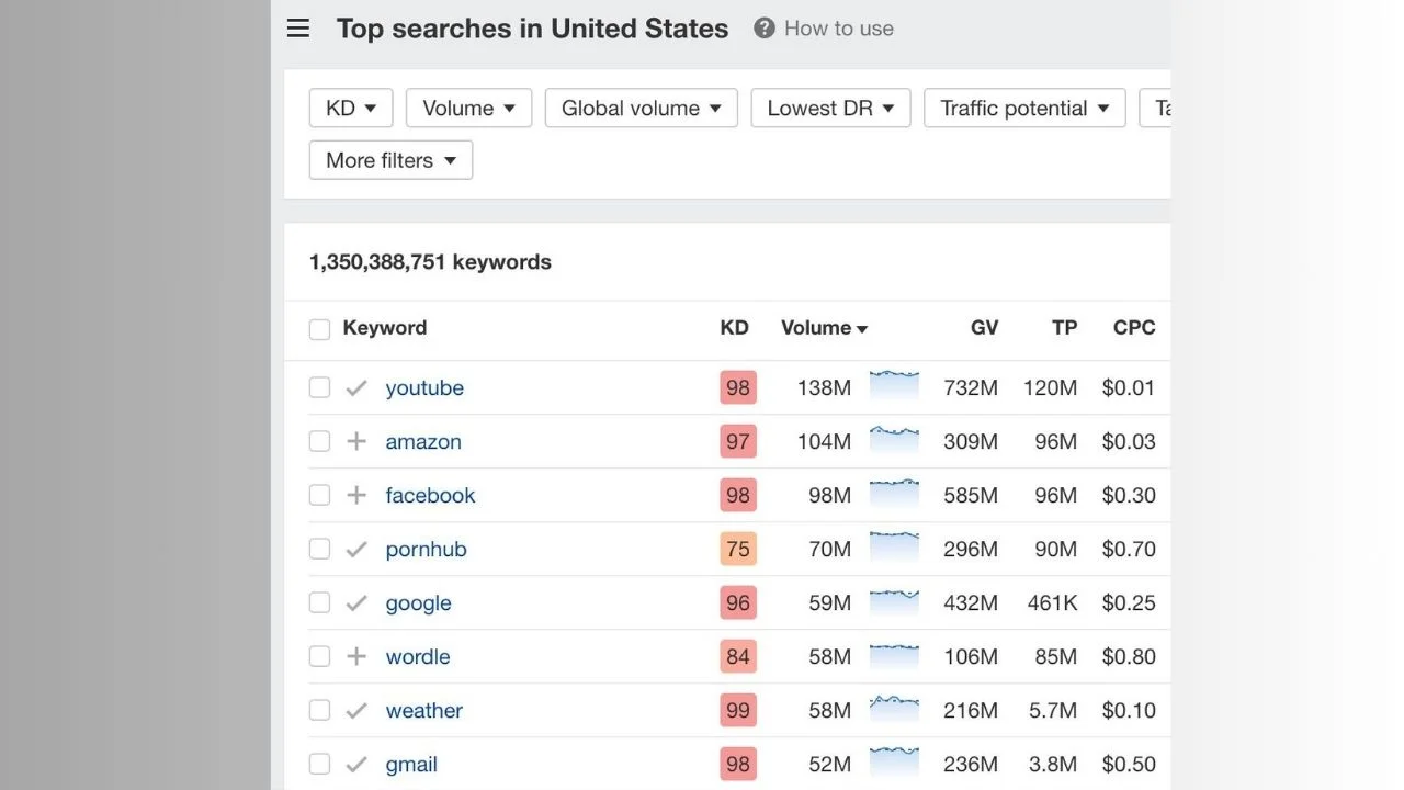 Most Popular Google Searches