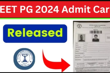 NEET PG 2024 Admit Card