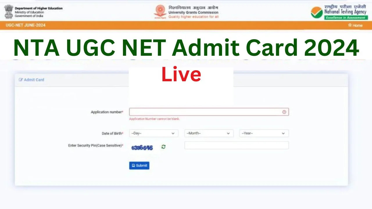 UGC NET June Exam Admit Card 2024: