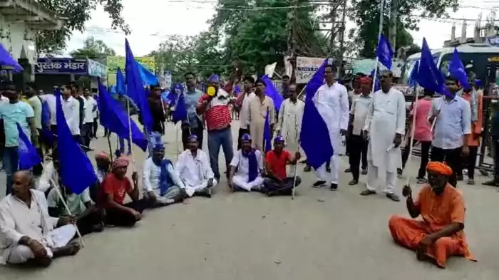 Protest against Supreme Court's decision on reservation, tight security arrangements in Patna