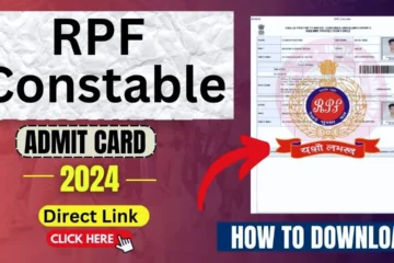 RPF Constable & SI Admit Card 2024