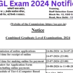 SSC CGL 2024 notification released