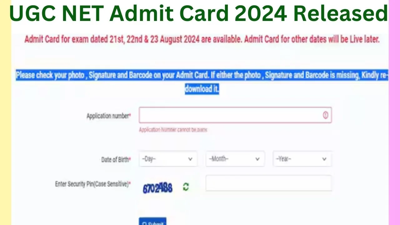 UGC NET Admit Card 2024 Released