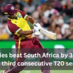 West Indies beat South Africa by 30 runs to win third consecutive T20 series