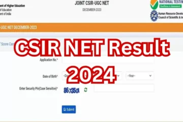 CSIR NET Result 2024