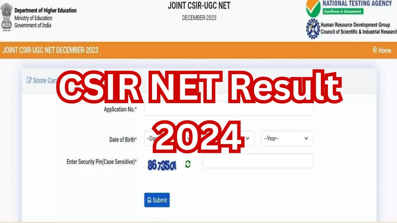 CSIR NET Result 2024