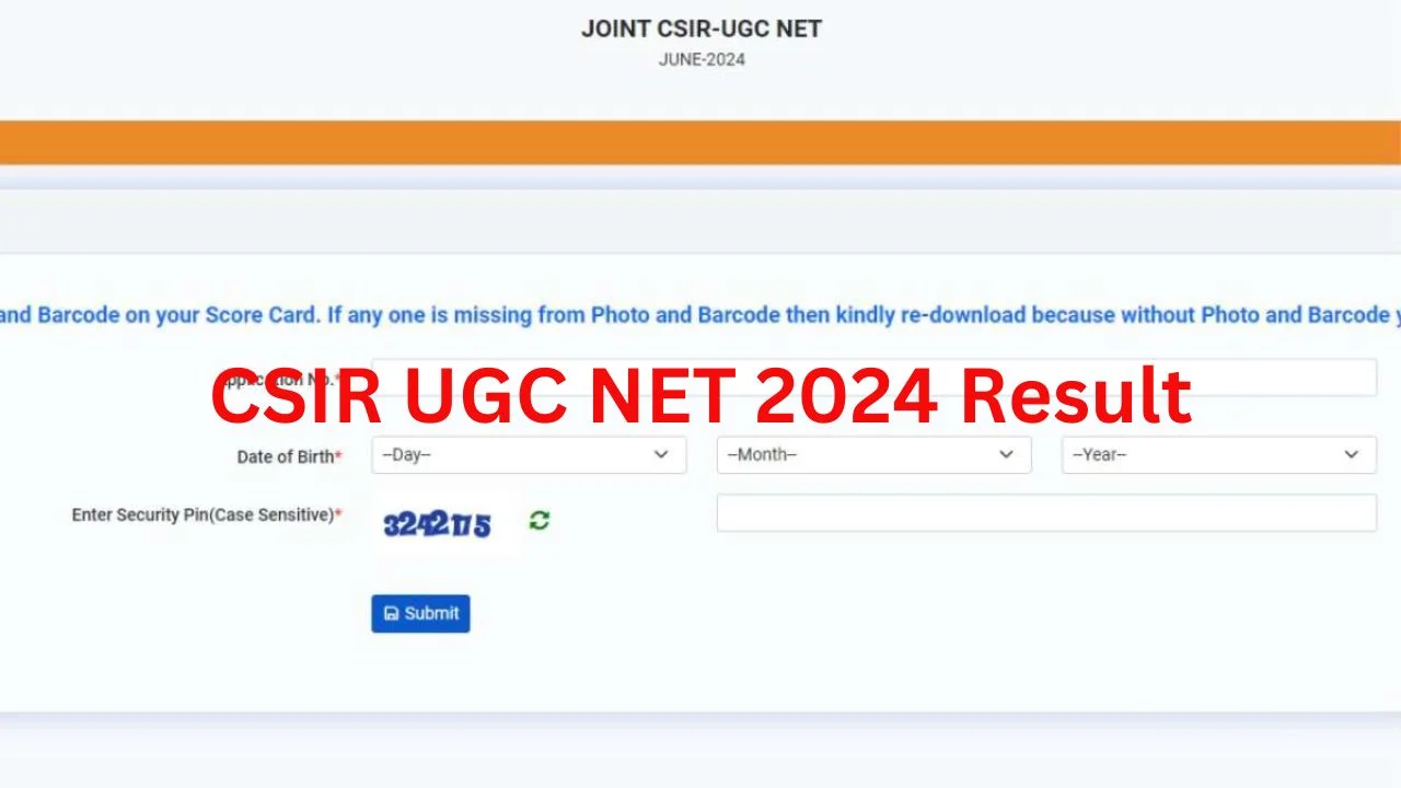 CSIR UGC NET 2024 Result