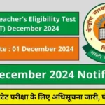 CTET December 2024 Notification