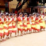 Colorful organization of Jhumar dance at Divine Omkar Mission on the eve of Karma Mahotsav in Ramgarh