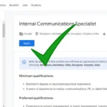 Google Internal Communications Specialist