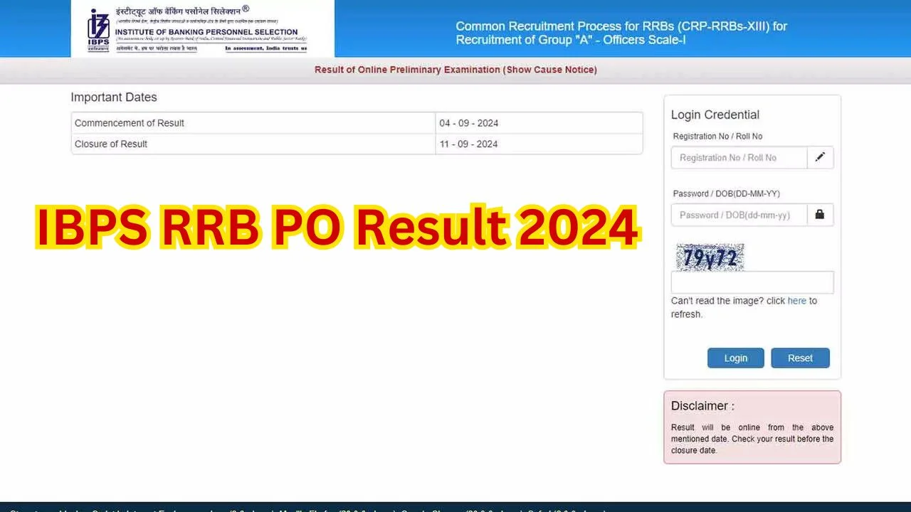 IBPS RRB PO Result