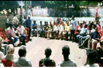 Meeting regarding construction of shed in Bhurkunda Kali temple premises, displeasure over stopping of funds