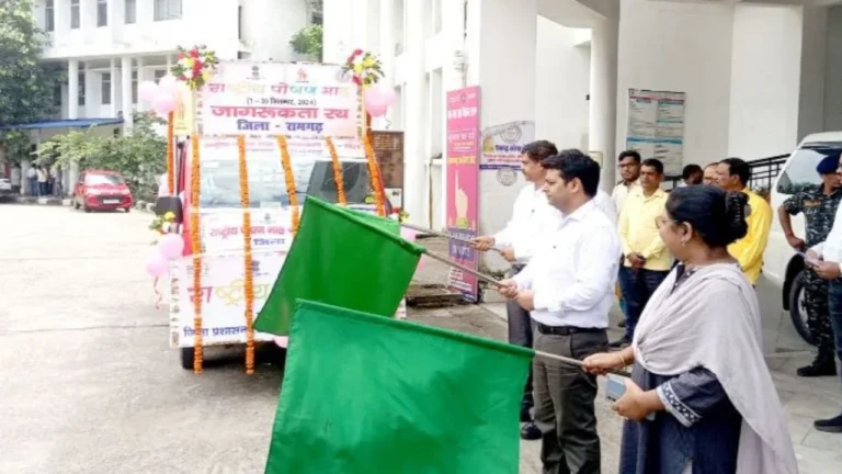 National Nutrition Month started in Ramgarh, DC flagged off the awareness vehicle