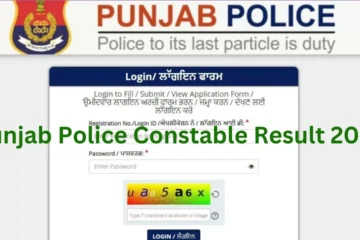 Punjab Police Constable Result 2024