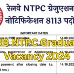 RRB NTPC Graduate Vacancy 2024