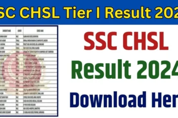 SSC CHSL Tier I Result 2024