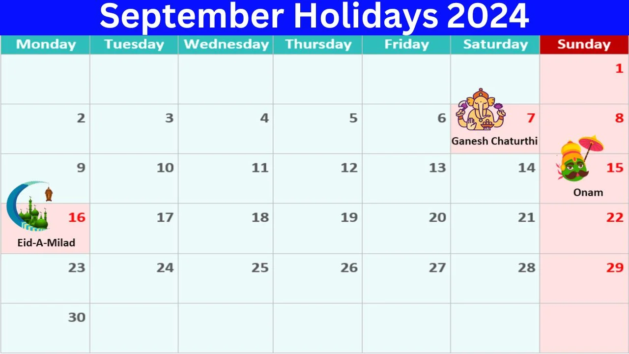 September Holidays 2024