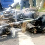 Three youths died in a road accident, angry people blocked NH 33