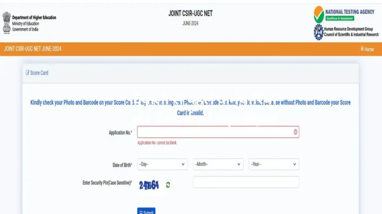 CSIR UGC NET Result 2024