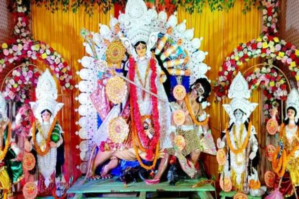 Durga Puja celebrated in Bhurkunda coalfield, crowd of devotees gathered