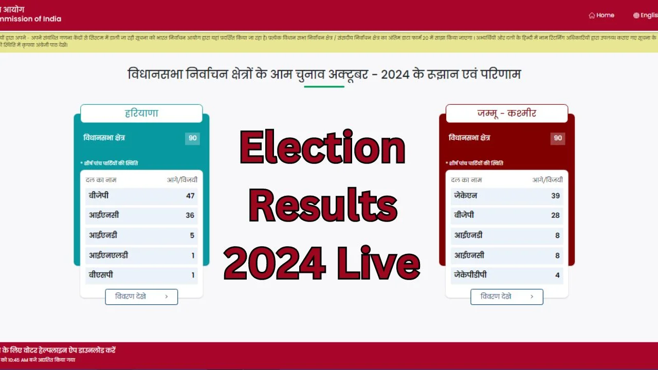 Election Results 2024 Live