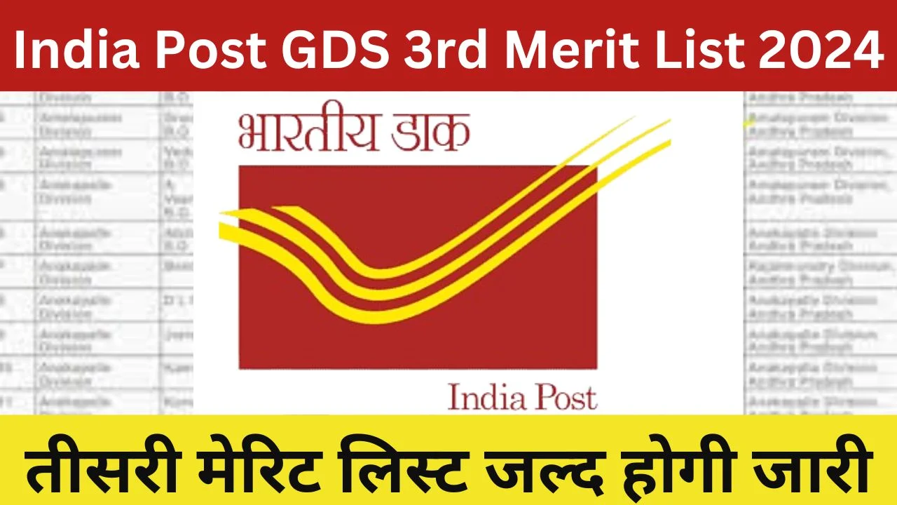 India Post GDS 3rd Merit List 2024