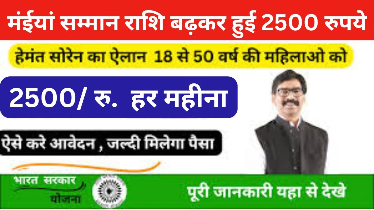 Mukhyamantri Maiya Samman Yojana 2500