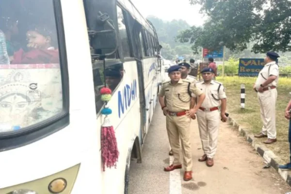 Ramgarh SP inspected interdistrict check post in Patratu, laid emphasis on election security