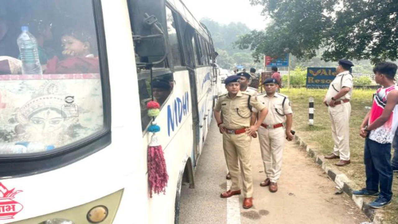 Ramgarh SP inspected interdistrict check post in Patratu, laid emphasis on election security