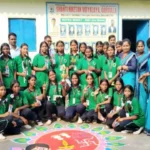 Rangoli, football and volleyball competition organized on Diwali in Shanti Niketan Vidyalaya Urimari, winners honored