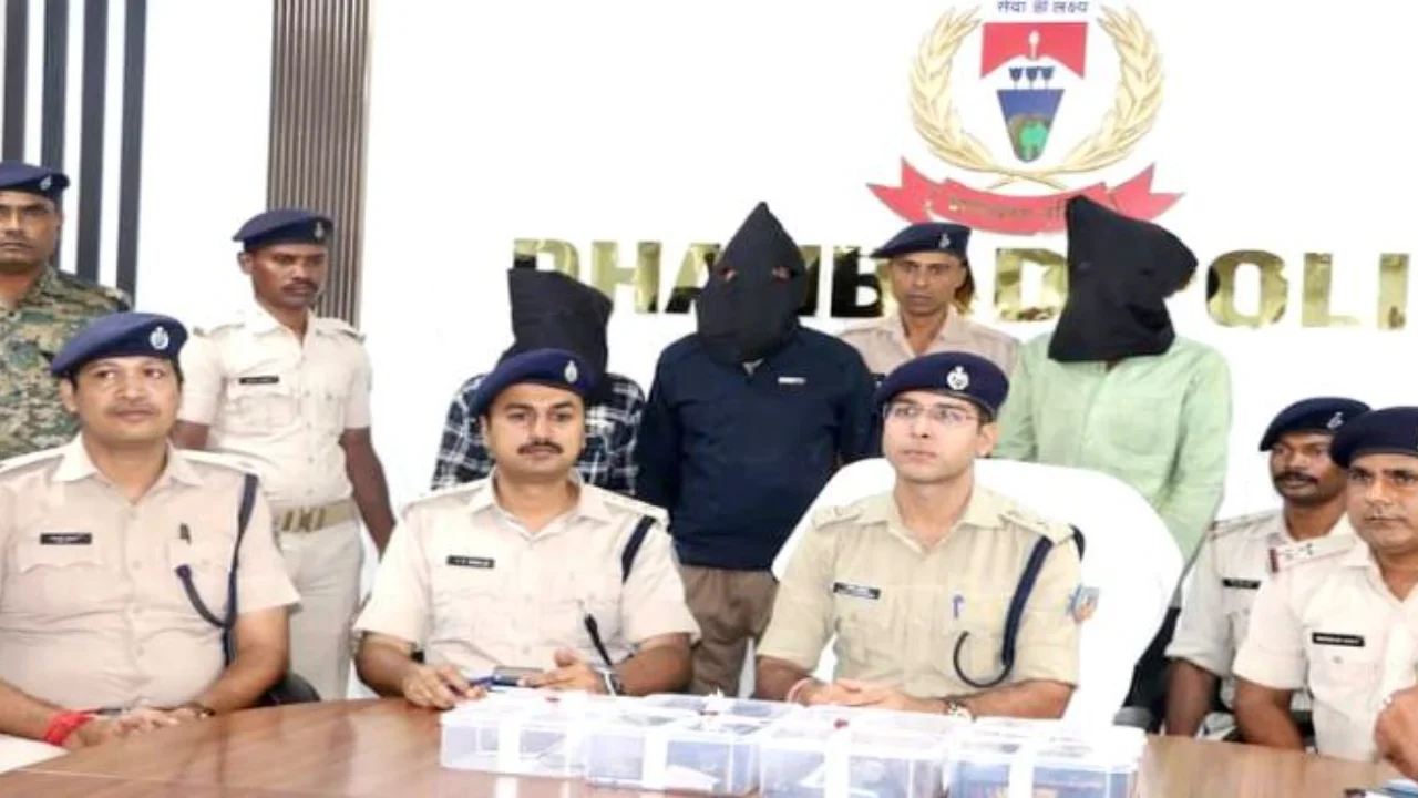 Robbery plan foiled in Dhanbad, three criminals arrested