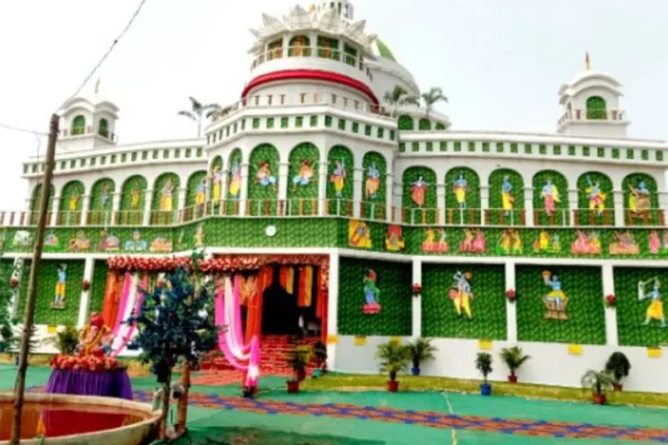 Shardiya Navratri, grand pandal inaugurated on the lines of ISKCON temple