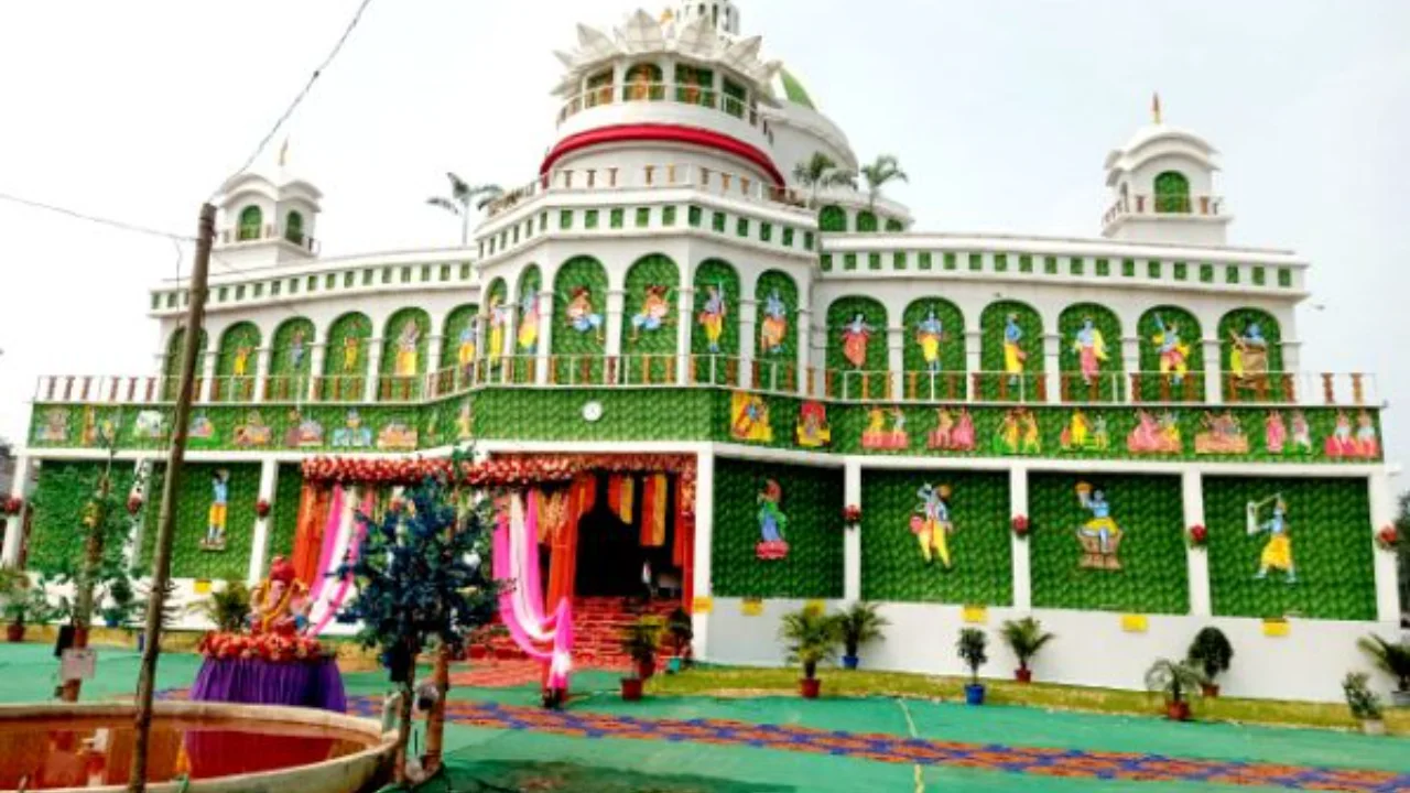 Shardiya Navratri, grand pandal inaugurated on the lines of ISKCON temple