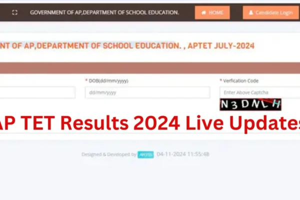 AP TET Results 2024 Live Updates