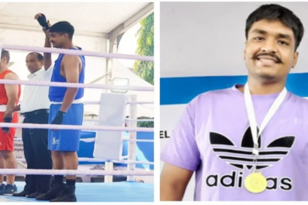 Akash-Das-of-Bhurkunda-won-gold-in-state-level-boxing