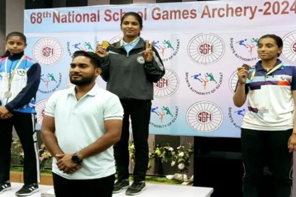 Archer-Tamanna-Verma-of-Bhurkunda-Koylanchal-won-gold-in-the-68th-National-School-Games