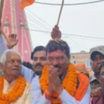 Barkagaon MLA Roshan Lal Chaudhary worshiped at Maa Ashtabhuji temple